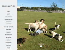 Tablet Screenshot of familydogclub.com